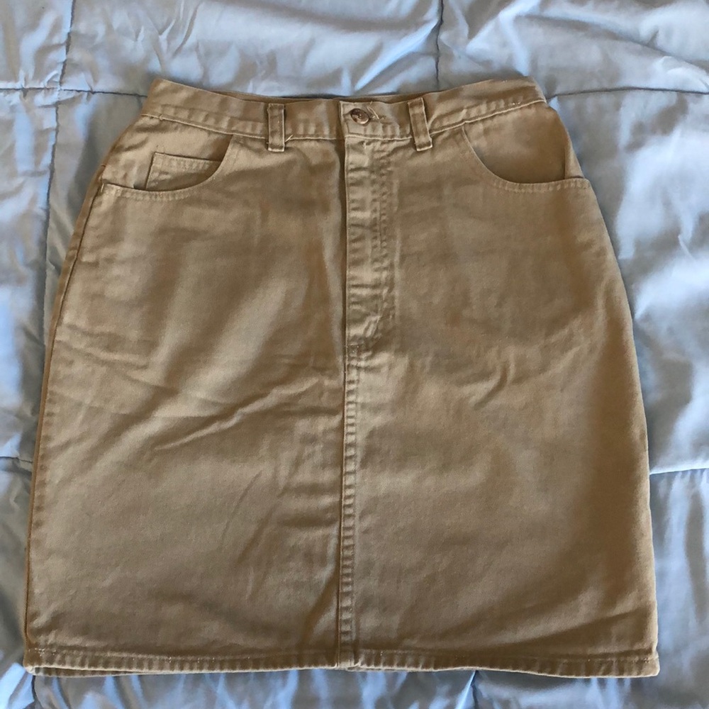 Duck Head Skirt Juniors Size‎ 12 Khaki Tan Brown Women's
